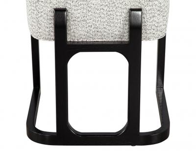  Carrocel Interiors Set of 10 Custom Modern Oak Dining Chairs in Black and White