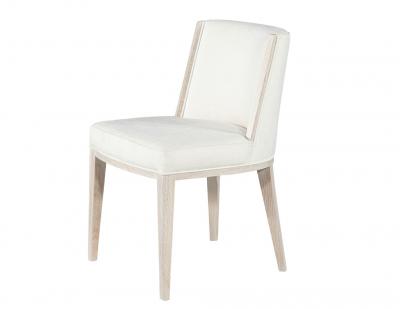  Carrocel Interiors Set of 10 Custom Modern Oak Dining Chairs in Bleached Finish