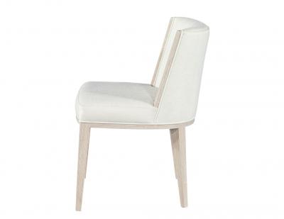 Carrocel Interiors Set of 10 Custom Modern Oak Dining Chairs in Bleached Finish