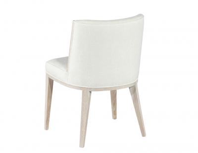  Carrocel Interiors Set of 10 Custom Modern Oak Dining Chairs in Bleached Finish