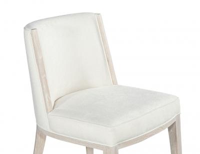  Carrocel Interiors Set of 10 Custom Modern Oak Dining Chairs in Bleached Finish