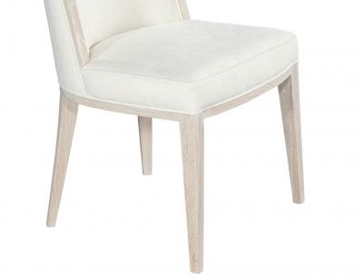  Carrocel Interiors Set of 10 Custom Modern Oak Dining Chairs in Bleached Finish