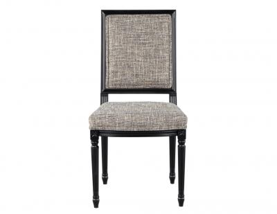  Carrocel Interiors Set of 10 Louis XVI Style Black Dining Chairs by Carrocel