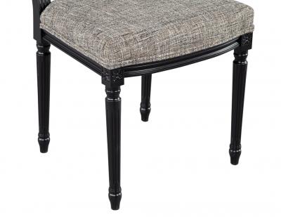  Carrocel Interiors Set of 10 Louis XVI Style Black Dining Chairs by Carrocel