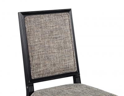  Carrocel Interiors Set of 10 Louis XVI Style Black Dining Chairs by Carrocel