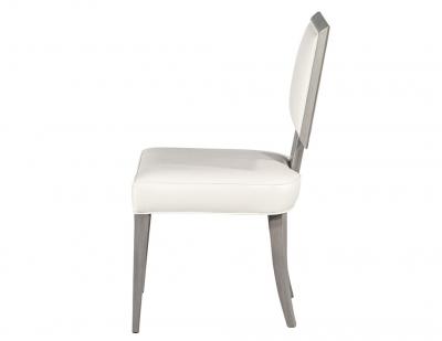  Carrocel Interiors Set of 10 Modern Grey and White Dining Chairs