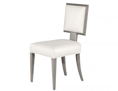  Carrocel Interiors Set of 10 Modern Grey and White Dining Chairs