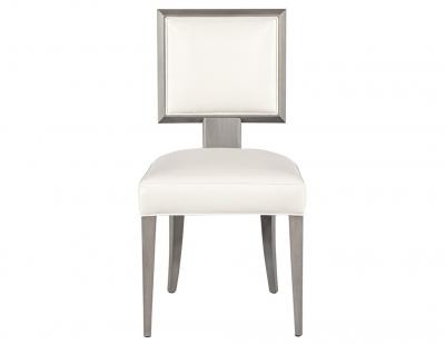  Carrocel Interiors Set of 10 Modern Grey and White Dining Chairs