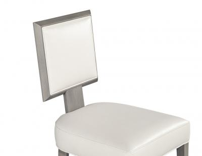  Carrocel Interiors Set of 10 Modern Grey and White Dining Chairs