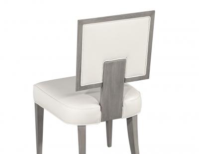  Carrocel Interiors Set of 10 Modern Grey and White Dining Chairs