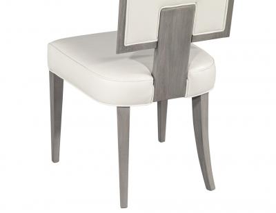  Carrocel Interiors Set of 10 Modern Grey and White Dining Chairs