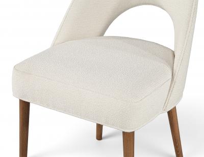  Carrocel Interiors Set of 6 Carrocel Custom Moderno Dining Chairs in Performance Linen