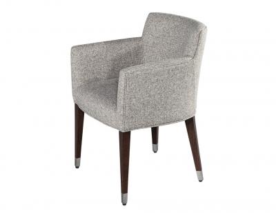  Carrocel Interiors Set of 6 Modern Dining Chairs in Textured Linen Fabric