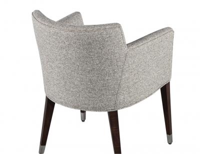  Carrocel Interiors Set of 6 Modern Dining Chairs in Textured Linen Fabric