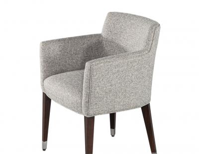  Carrocel Interiors Set of 6 Modern Dining Chairs in Textured Linen Fabric
