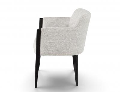  Carrocel Interiors Set of 8 Custom Modern Dining Chairs in Grey and Black Flusso Chair by Carrocel