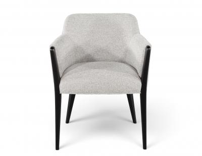  Carrocel Interiors Set of 8 Custom Modern Dining Chairs in Grey and Black Flusso Chair by Carrocel
