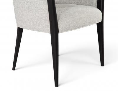  Carrocel Interiors Set of 8 Custom Modern Dining Chairs in Grey and Black Flusso Chair by Carrocel