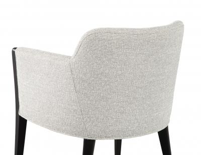  Carrocel Interiors Set of 8 Custom Modern Dining Chairs in Grey and Black Flusso Chair by Carrocel