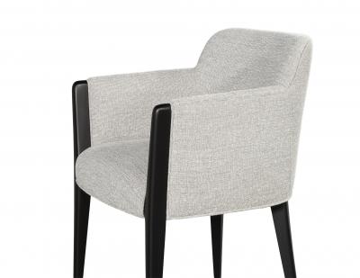  Carrocel Interiors Set of 8 Custom Modern Dining Chairs in Grey and Black Flusso Chair by Carrocel