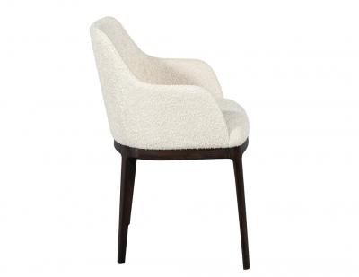  Carrocel Interiors Set of 8 Custom Reece Dining Chairs in Boucle Fabric by Carrocel