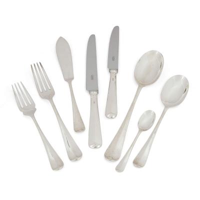  Carrs Sheffield England Carrs of Sheffield Sterling Silver 12 Place Canteen 124 Pieces 