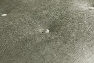  Carsons Carsons American Silver Velour and Chrome Wave Form Chaise Lounge