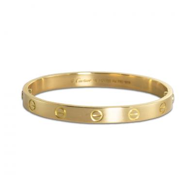  Cartier 18K Yellow Gold Cartier Love Bracelet