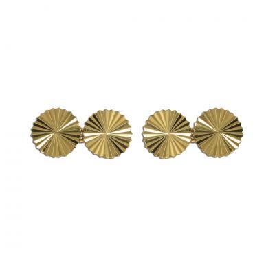  Cartier 18K Yellow Gold Vintage Cartier Gold Cufflinks 18 9g