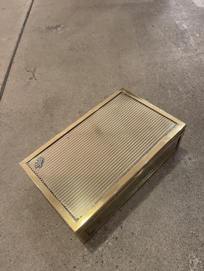  Cartier 1950s Decortavice Silver plated box in the style of Cartier