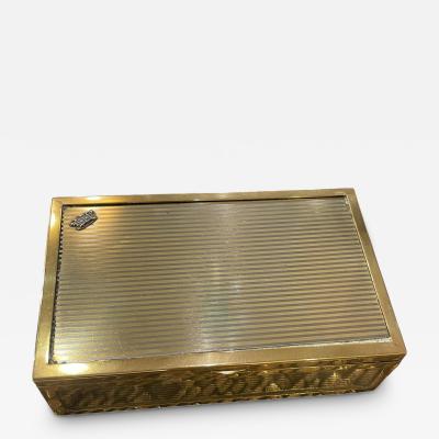  Cartier 1950s Decortavice Silver plated box in the style of Cartier