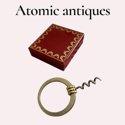 Cartier 1980s Silver plated corkscrew by CARTIER
