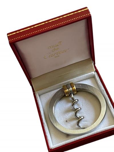  Cartier 1980s Silver plated corkscrew by CARTIER