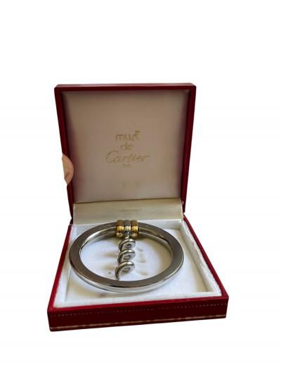  Cartier 1980s Silver plated corkscrew by CARTIER