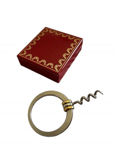  Cartier 1980s Silver plated corkscrew by CARTIER