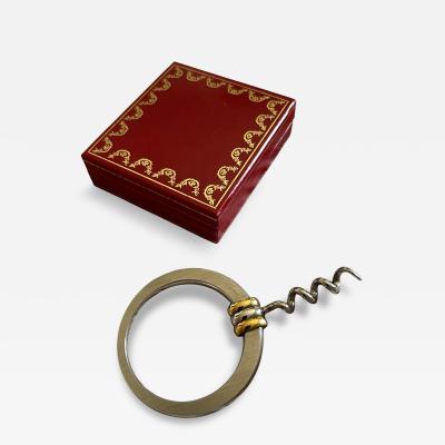 Cartier 1980s Silver plated corkscrew by CARTIER