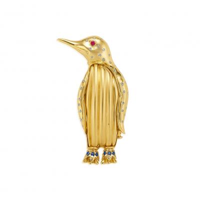  Cartier Aldo Cipullo for Cartier Penguin Brooch