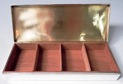  Cartier American Modern Sterling Silver Box by Ubaldo Vitali for Cartier