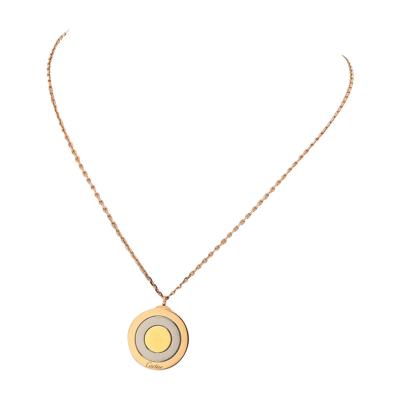  Cartier CARTIER 18K TRI COLOR BULLSEYE TRICOLOR NECKLACE