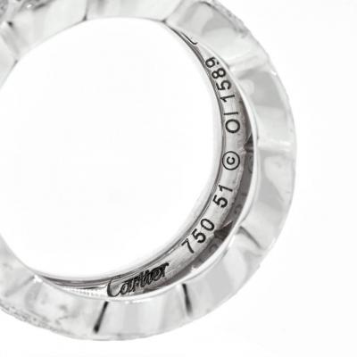 Cartier CARTIER 18K WHITE GOLD LA DONA DIAMOND EU 51 RING