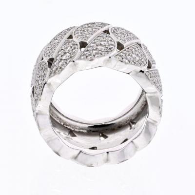  Cartier CARTIER 18K WHITE GOLD LA DONA DIAMOND EU 51 RING