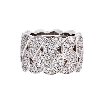  Cartier CARTIER 18K WHITE GOLD LA DONA DIAMOND EU 51 RING