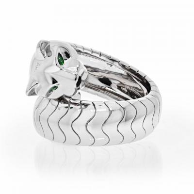  Cartier CARTIER 18K WHITE GOLD LAKARDA WRAP PANTHERE RING