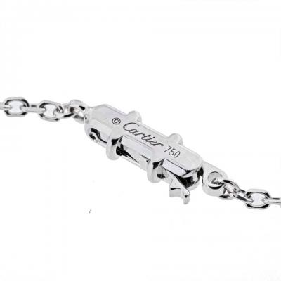  Cartier CARTIER 18K WHITE GOLD LEGERS DIAMANTS SPOTLIGHT NECKLACE