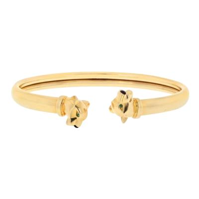  Cartier CARTIER 18K YELLOW GOLD DOUBLE HEAD PANTHERE BRACELET
