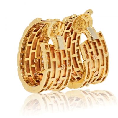  Cartier CARTIER 18K YELLOW GOLD EARRINGS