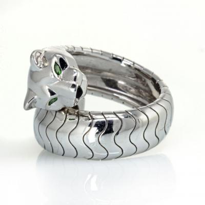 Cartier CARTIER LAKARDA PANTHERE 18K WHITE GOLD WRAP AROUND RING