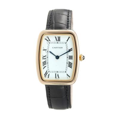  Cartier CARTIER LARGE SQUARE INCURVEE 18K GOLD WRISTWATCH CIRCA 1980S