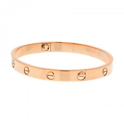 Cartier CARTIER LOVE 18K ROSE GOLD LOVE SIZE 18 BRACELET