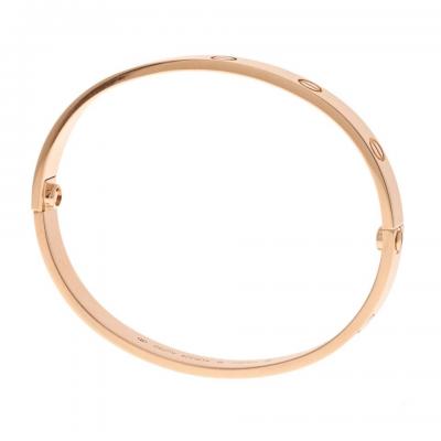  Cartier CARTIER LOVE 18K ROSE GOLD LOVE SIZE 18 BRACELET